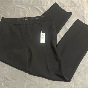 Express Black Dress Pants with Flat Front Design and Pressed Creases